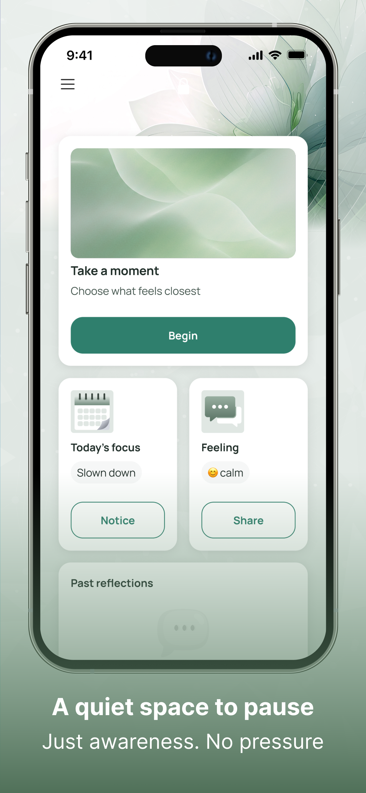 Still app screen 1